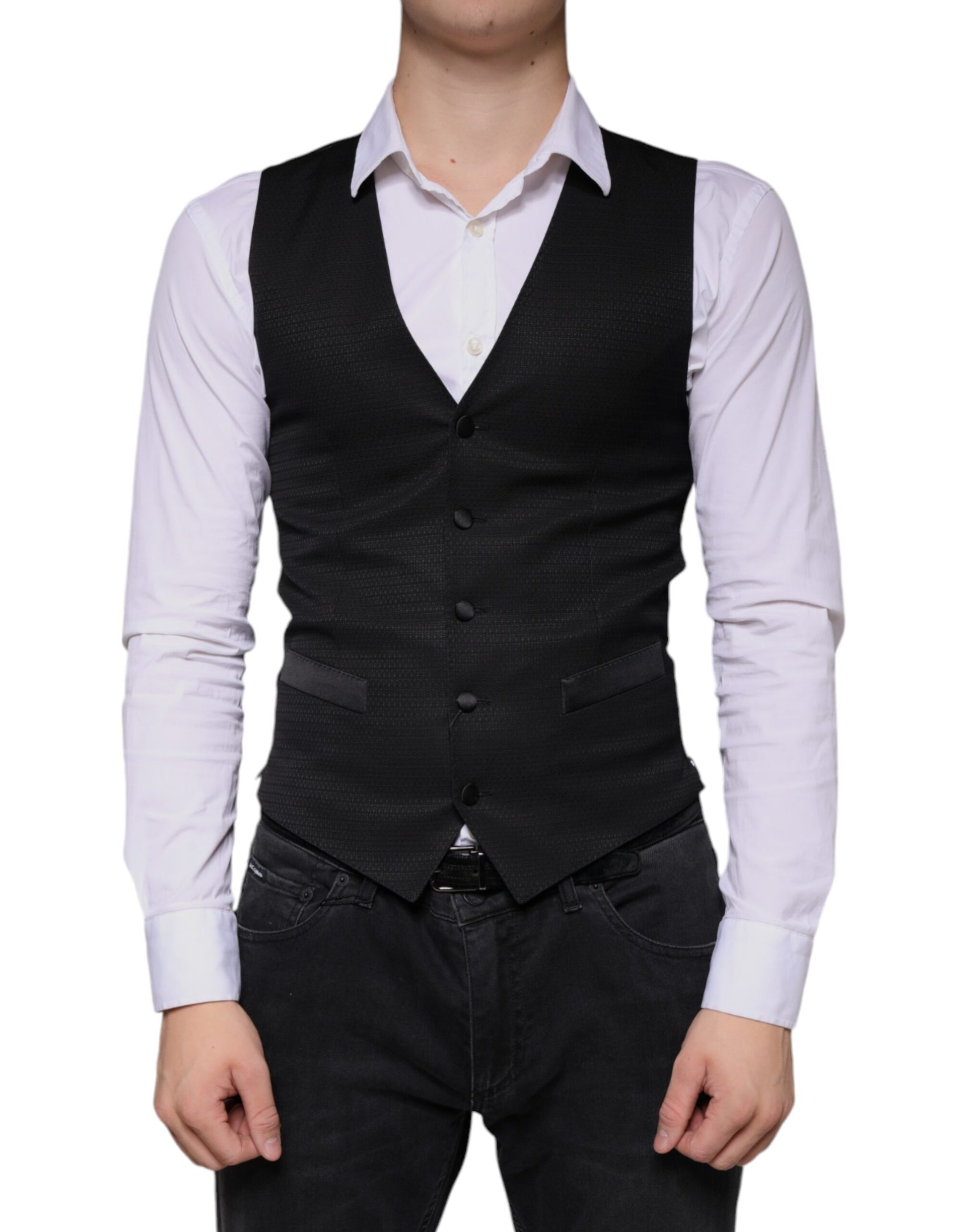 Dolce & Gabbana Black Waistcoats for Men