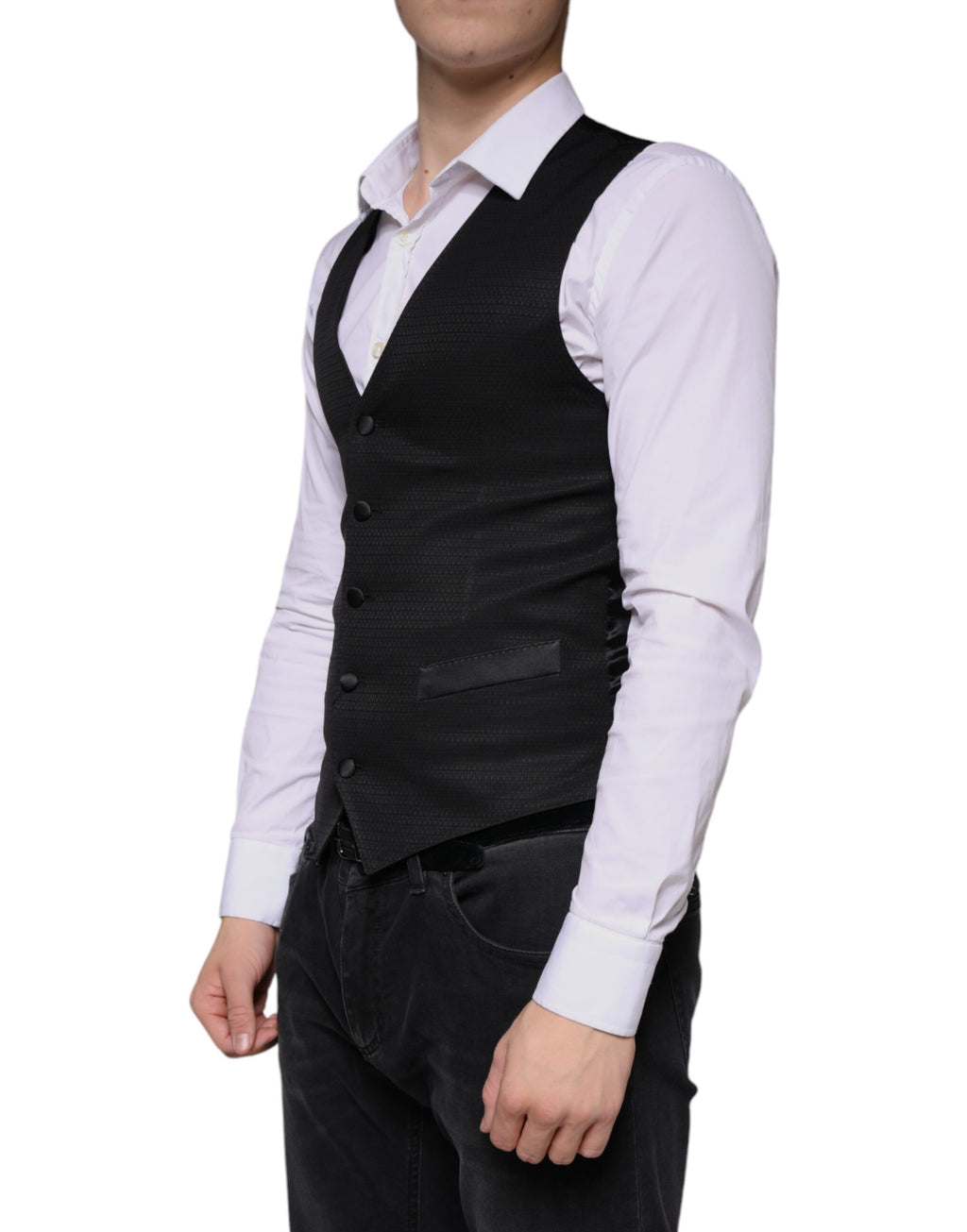 Dolce & Gabbana Black Waistcoats for Men detail view