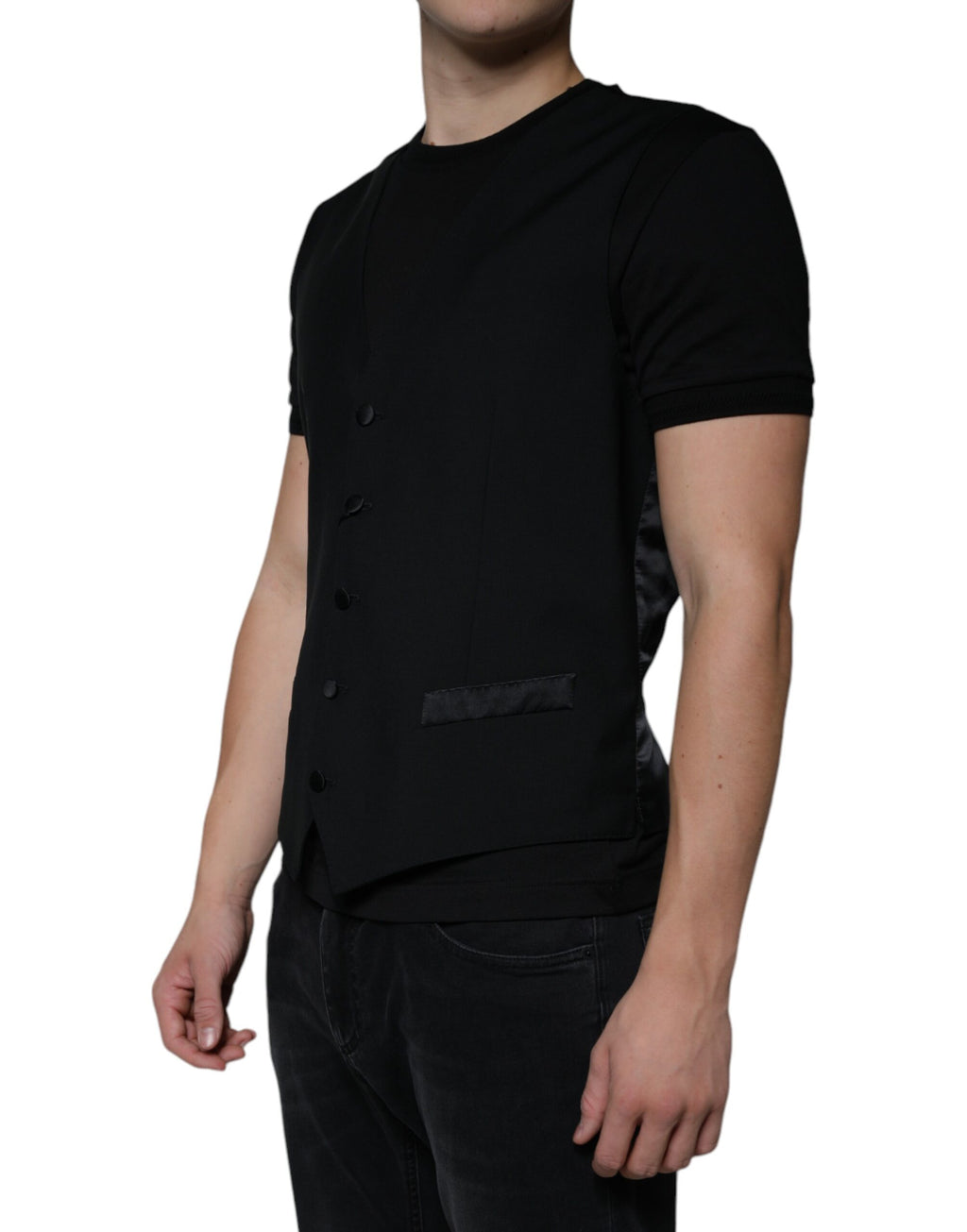 Dolce & Gabbana Black Waistcoats for Men detail view