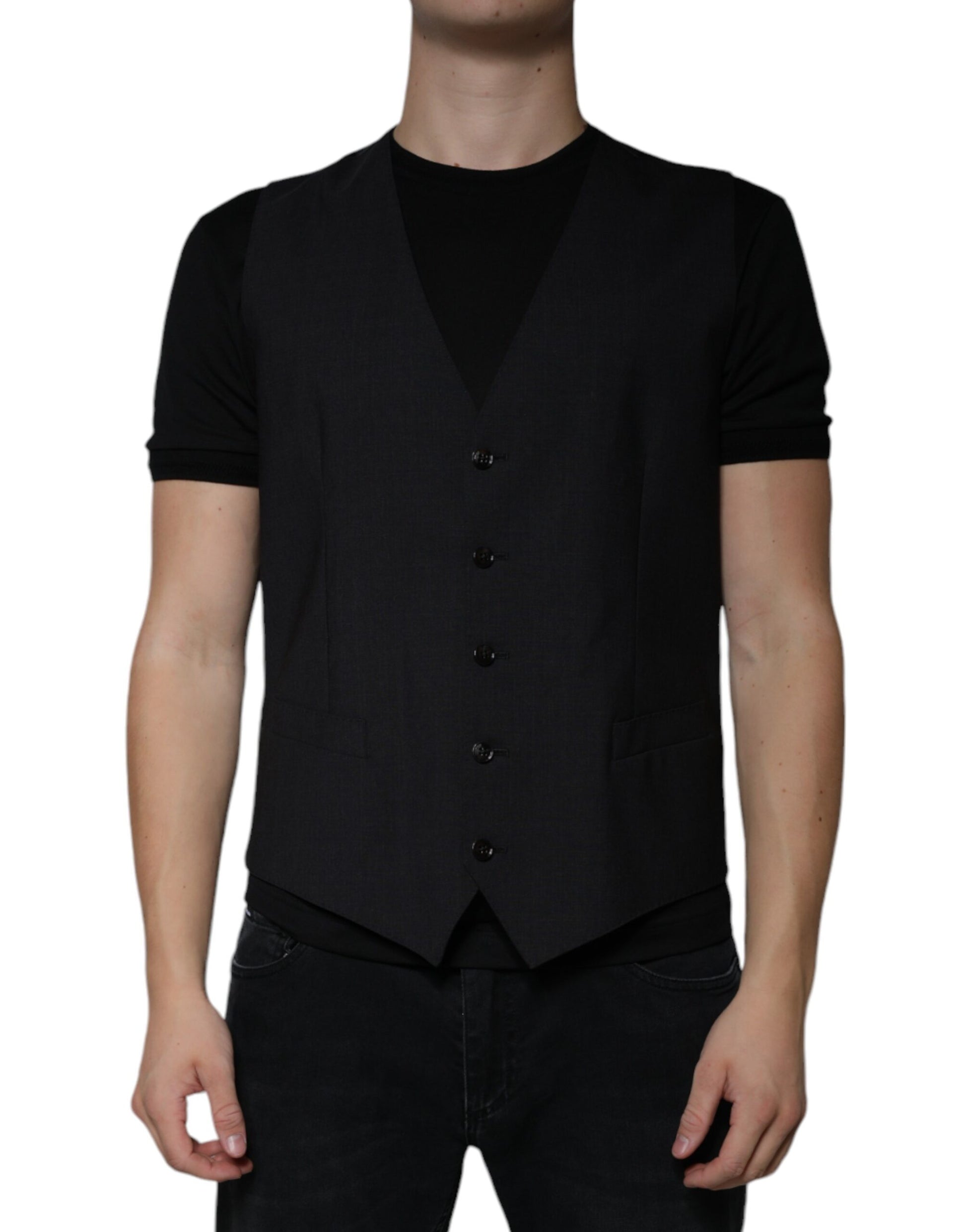 Dolce & Gabbana Black Waistcoats for Men alternate view