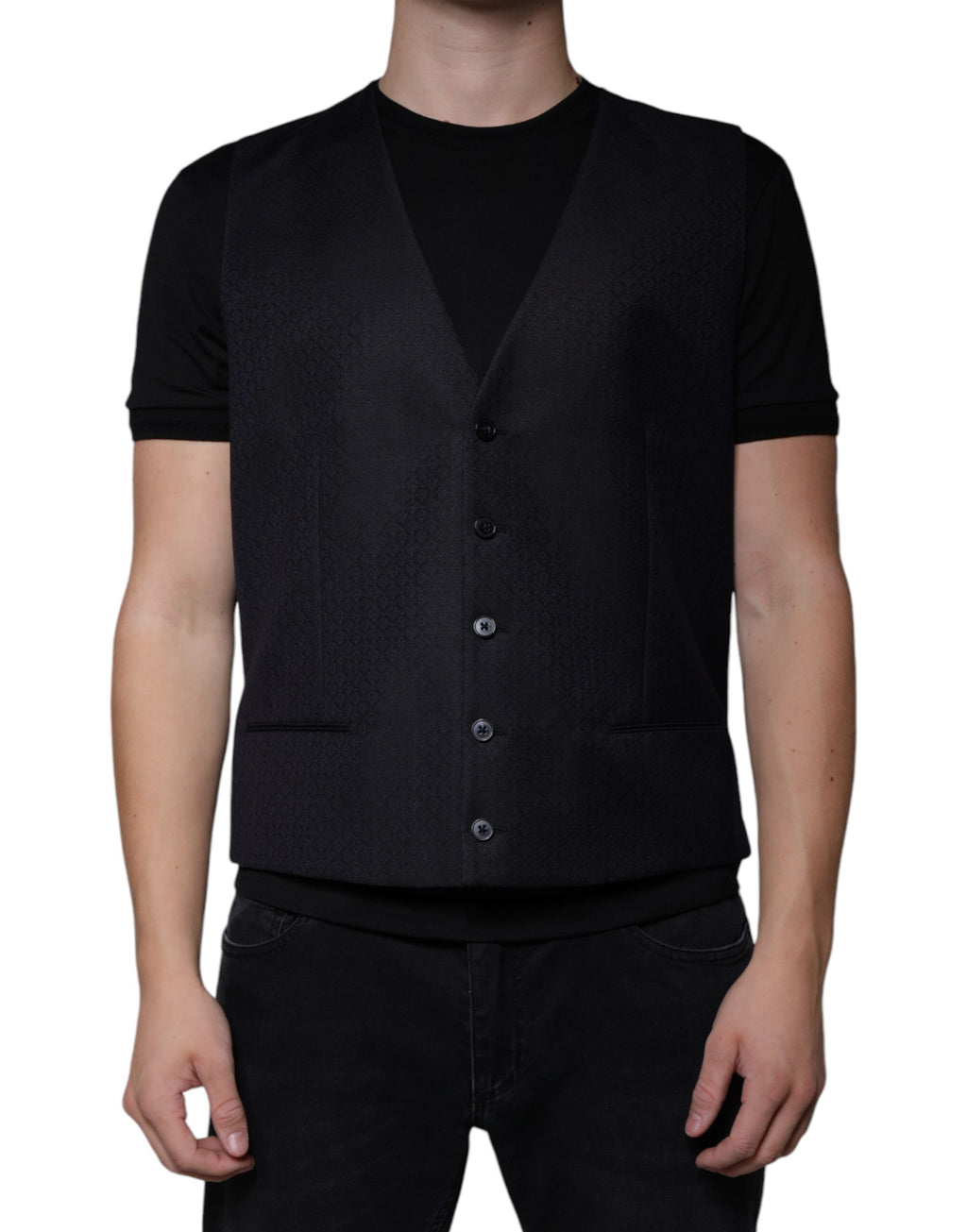 Dolce & Gabbana Black Waistcoats for Men
