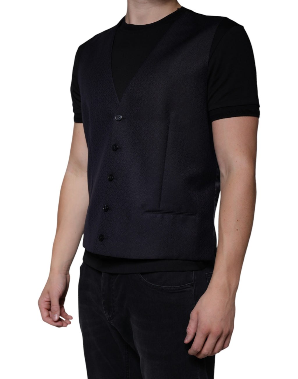 Dolce & Gabbana Black Waistcoats for Men detail view