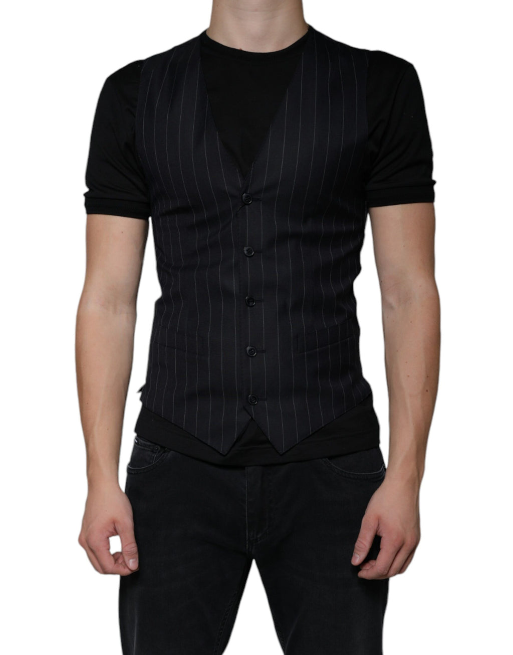 Dolce & Gabbana Black Waistcoats for Men