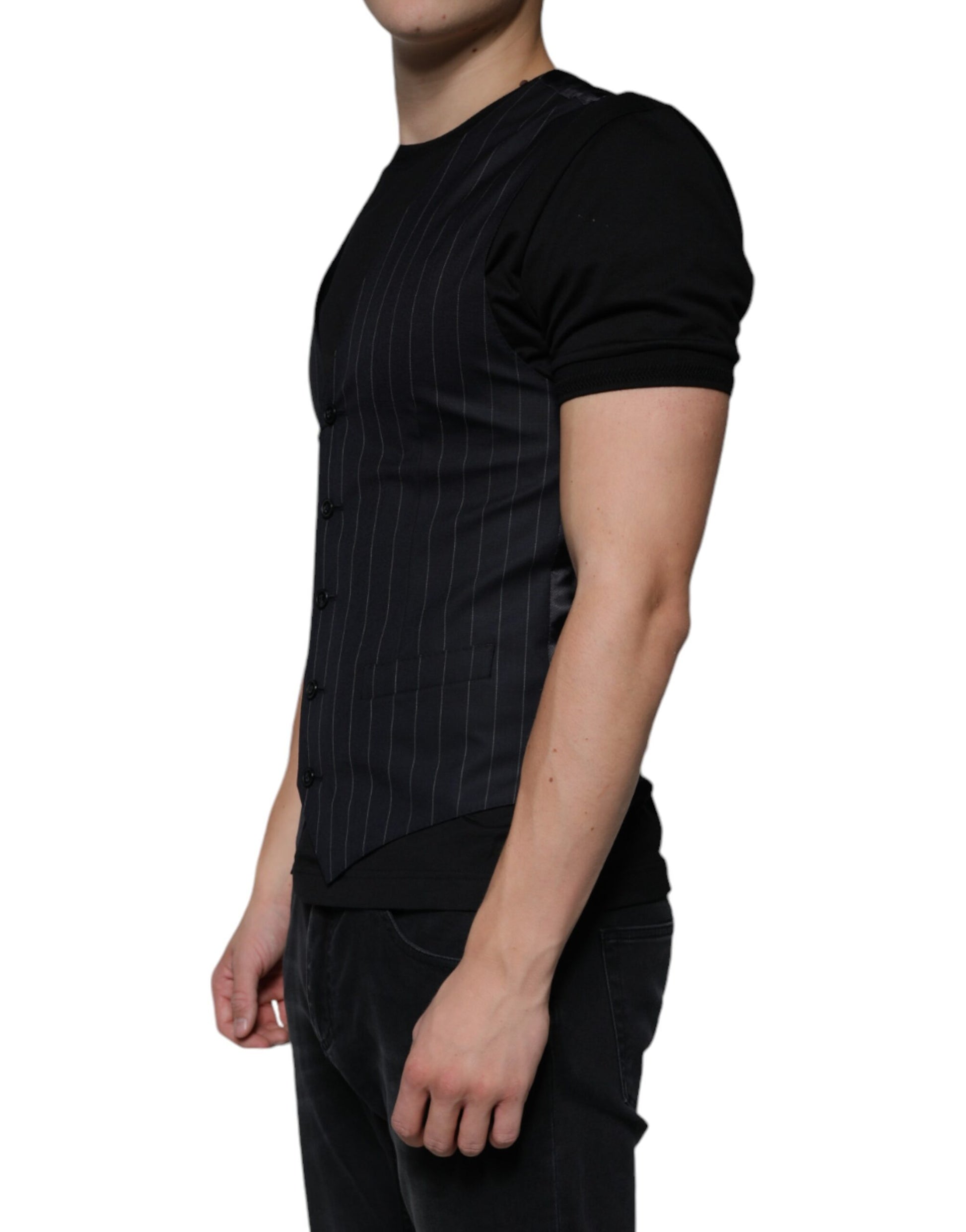 Dolce & Gabbana Black Waistcoats for Men detail view