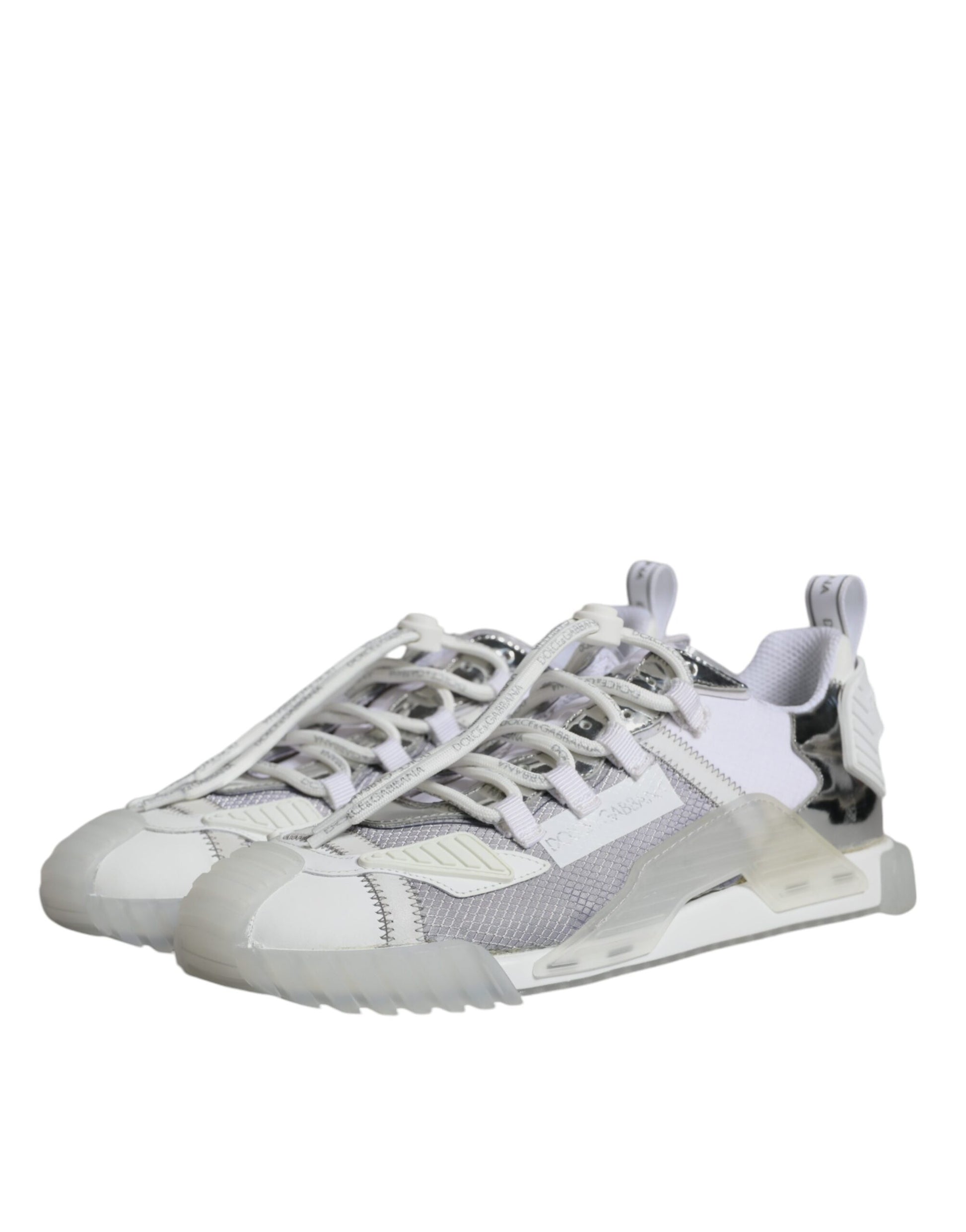 Dolce & Gabbana White Athletic Sneakers for Men side view