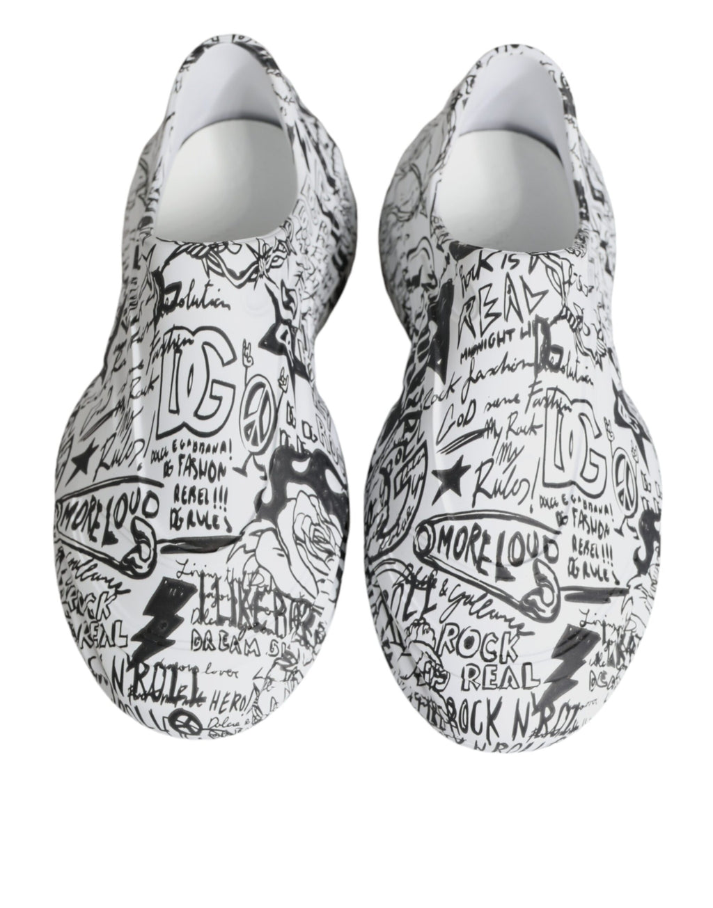 Dolce & Gabbana White Chunky Sneakers for Men detail view