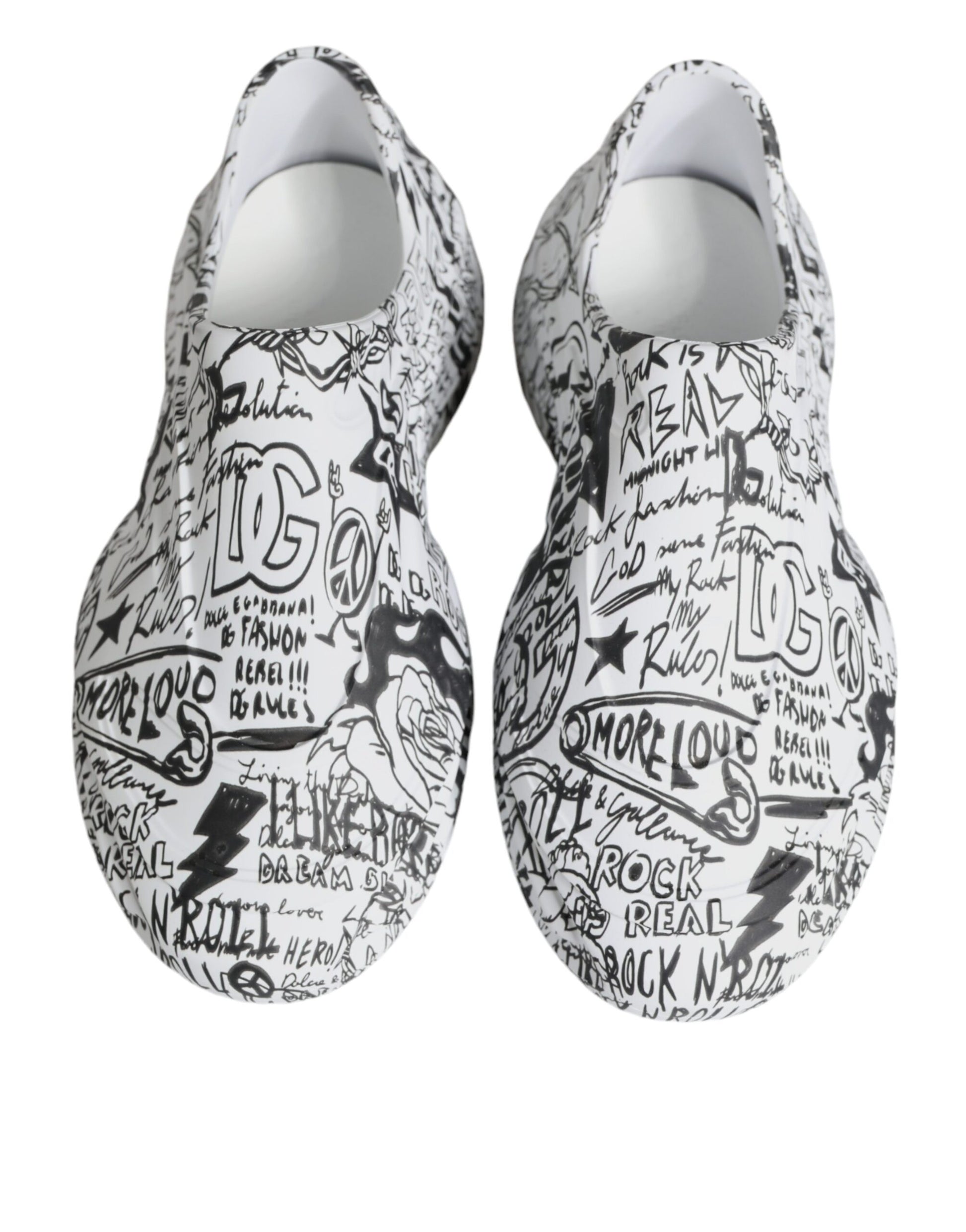 Dolce & Gabbana White Chunky Sneakers for Men detail view