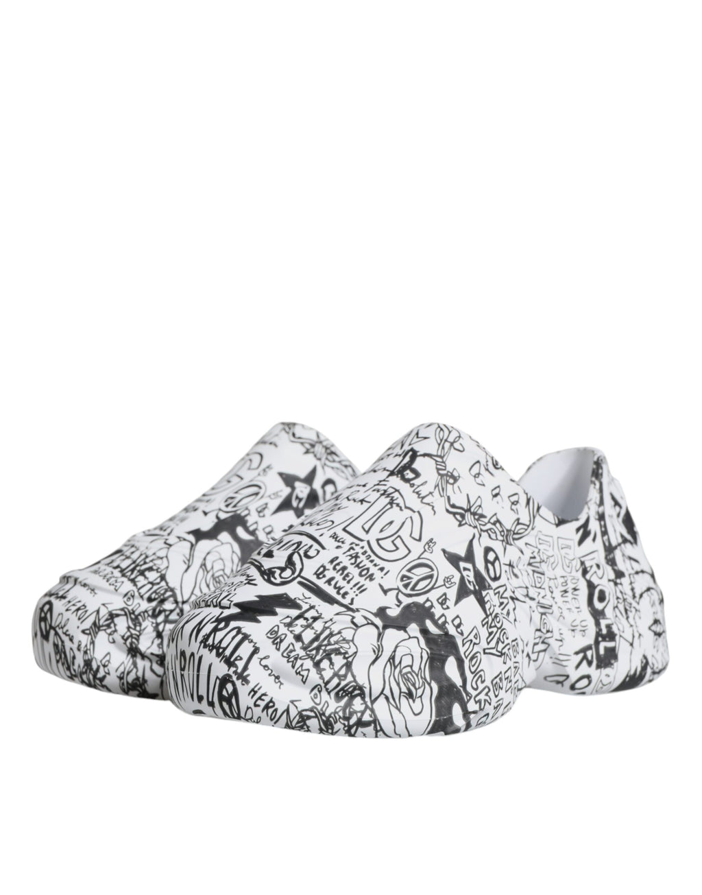 Dolce & Gabbana White Chunky Sneakers for Men side view