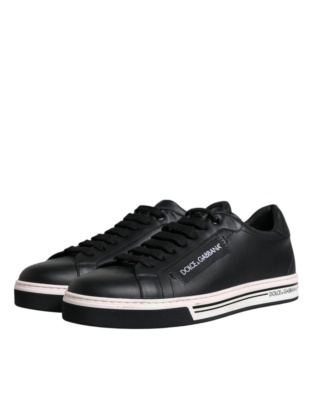 Dolce & Gabbana Black Low Top Sneakers for Men side view