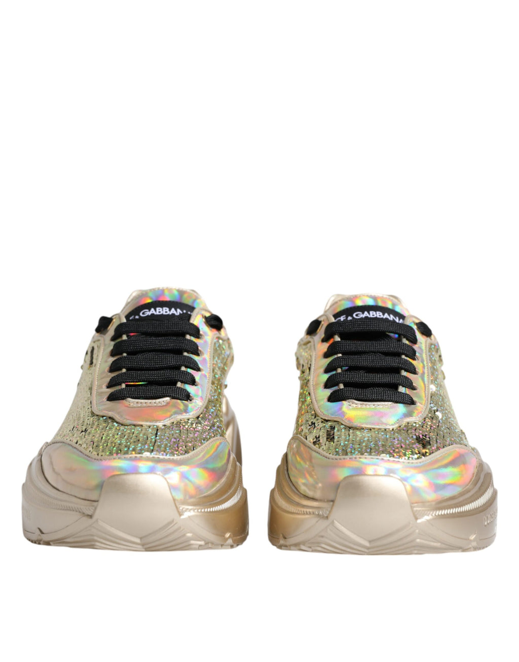 Dolce & Gabbana Gold Chunky Sneakers for Men alternate view