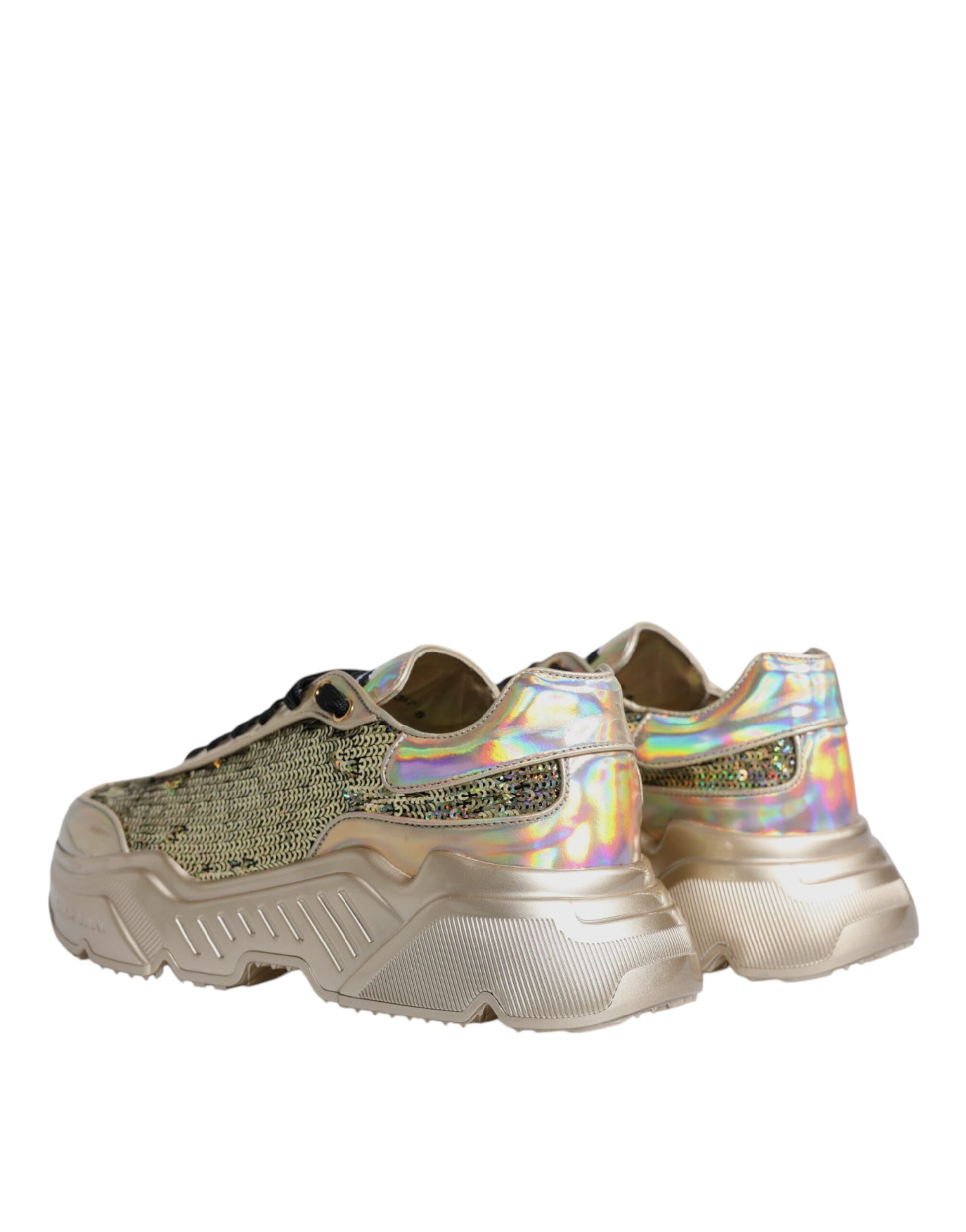 Dolce & Gabbana Gold Chunky Sneakers for Men additional view