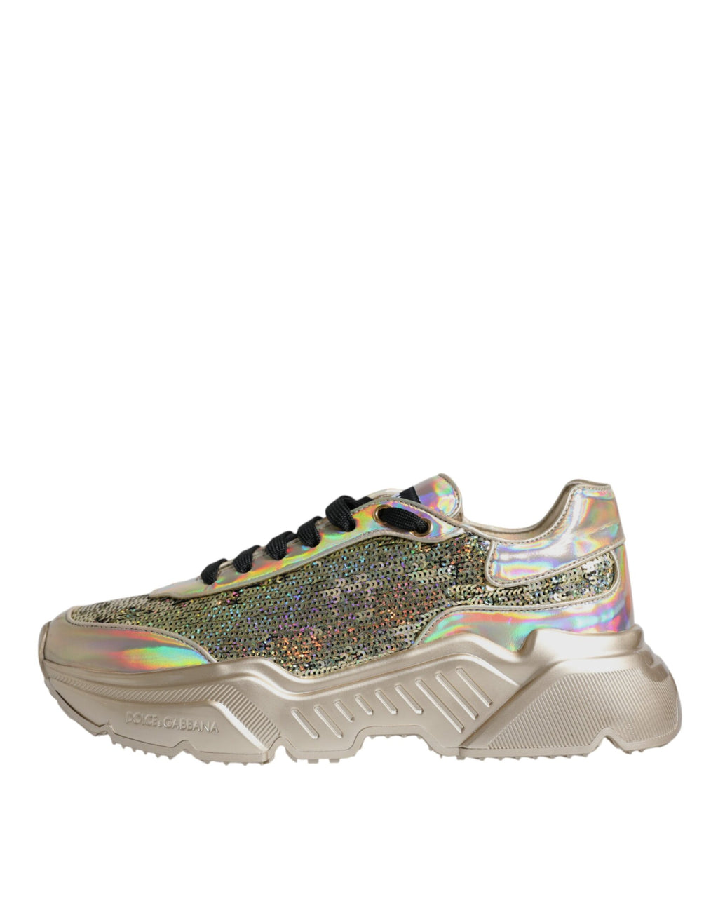 Dolce & Gabbana Gold Chunky Sneakers for Men additional view