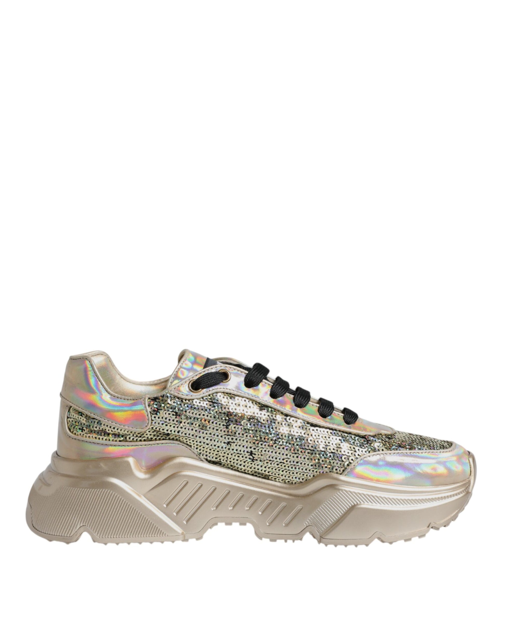 Dolce & Gabbana Gold Chunky Sneakers for Men additional view