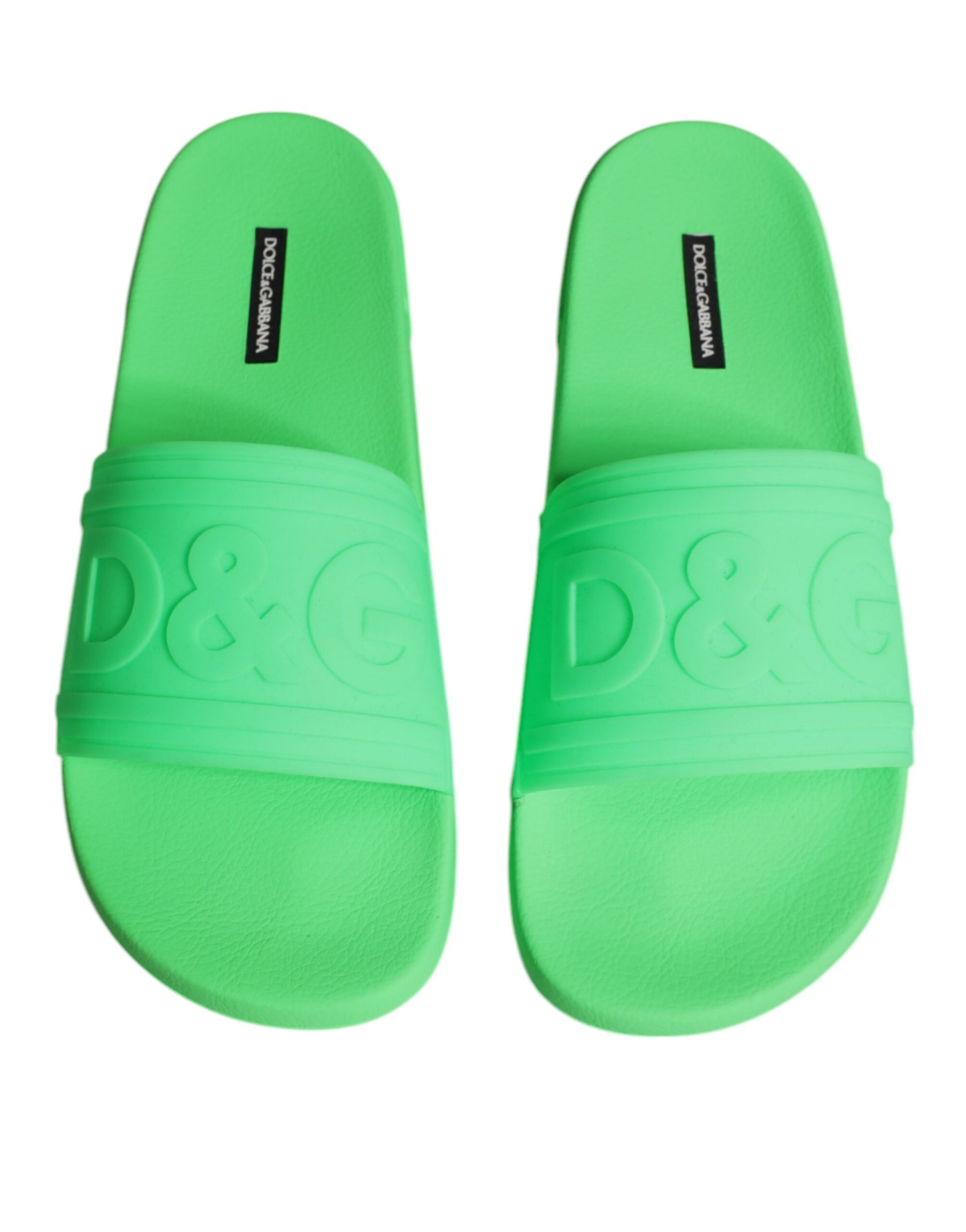 Dolce & Gabbana Green Slides for Men detail view