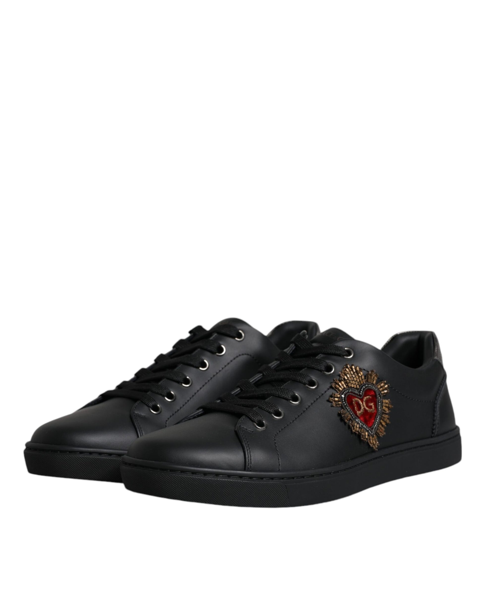 Dolce & Gabbana Black Low Top Sneakers for Men detail view