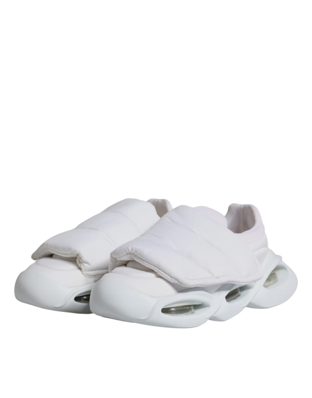 Dolce & Gabbana White Low Top Sneakers for Women side view