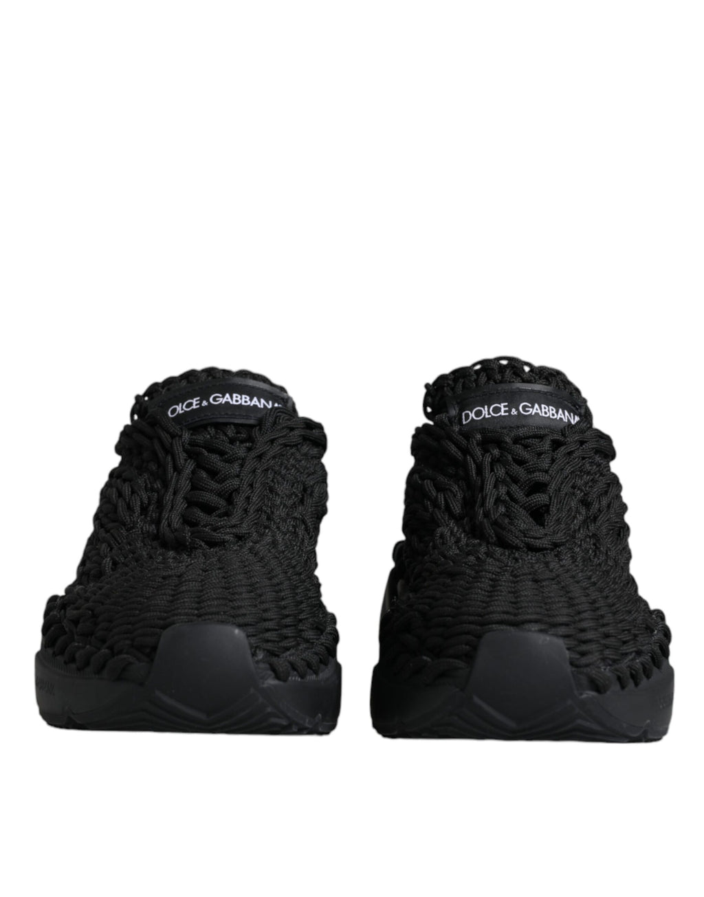 Dolce & Gabbana Black Low Top Sneakers for Women detail view