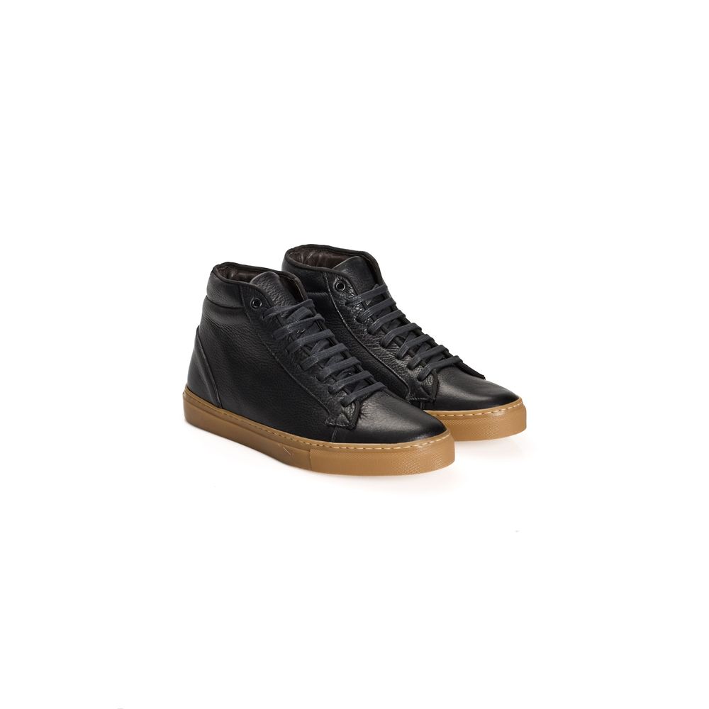 Roberto Pepe Luxury Black High Tops for Men detail view