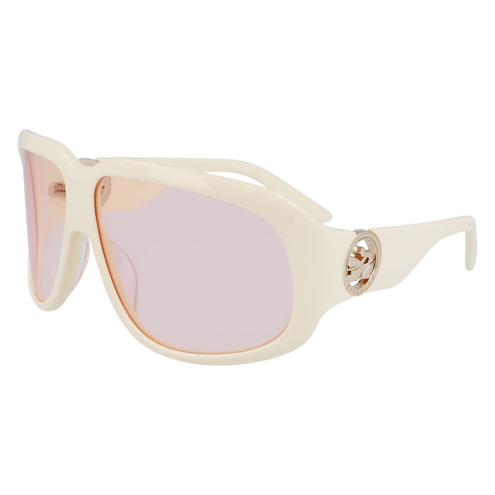 Lunettes de soleil Longchamp en acétate blanc