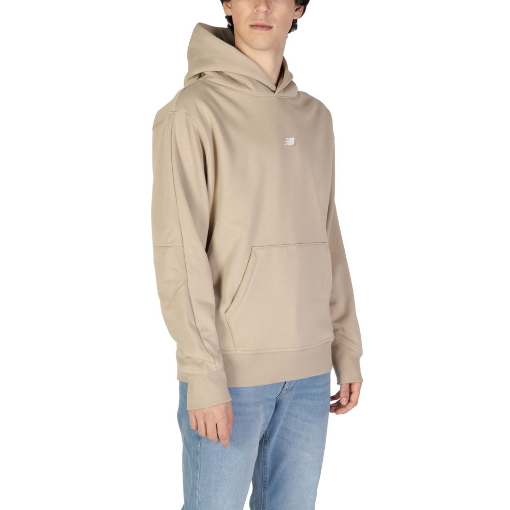 New Balance Beige Hoodie for Men side view