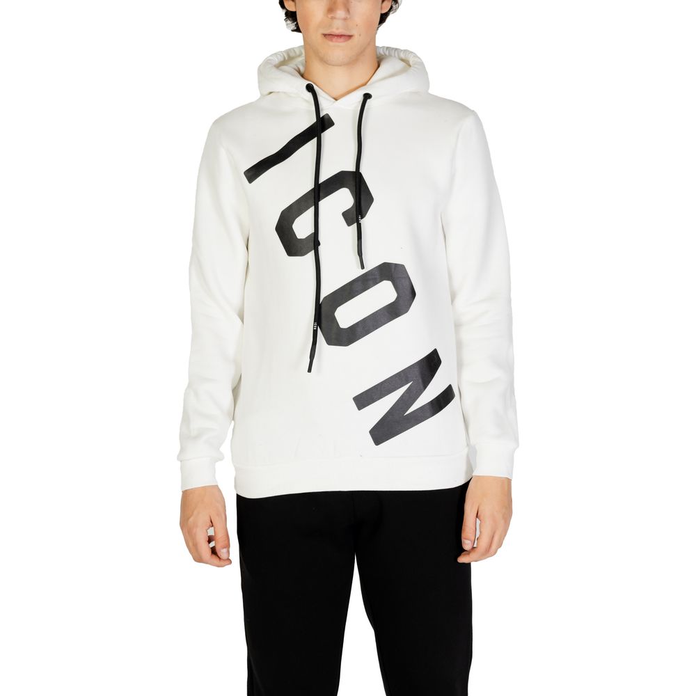 Icon – Kapuzenpullover aus weißer Baumwolle