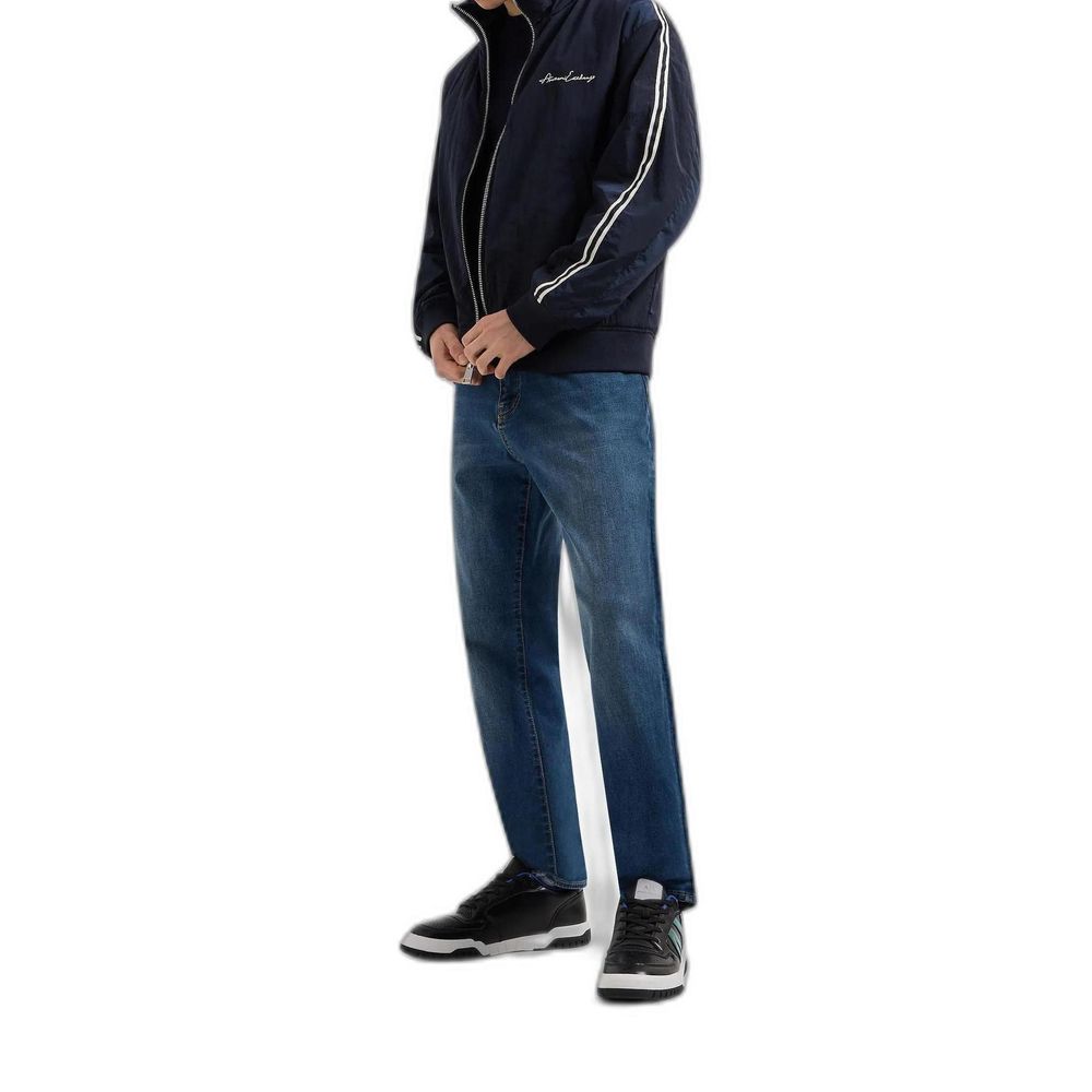 Armani Exchange Blue Skinny Jeans for Men side view