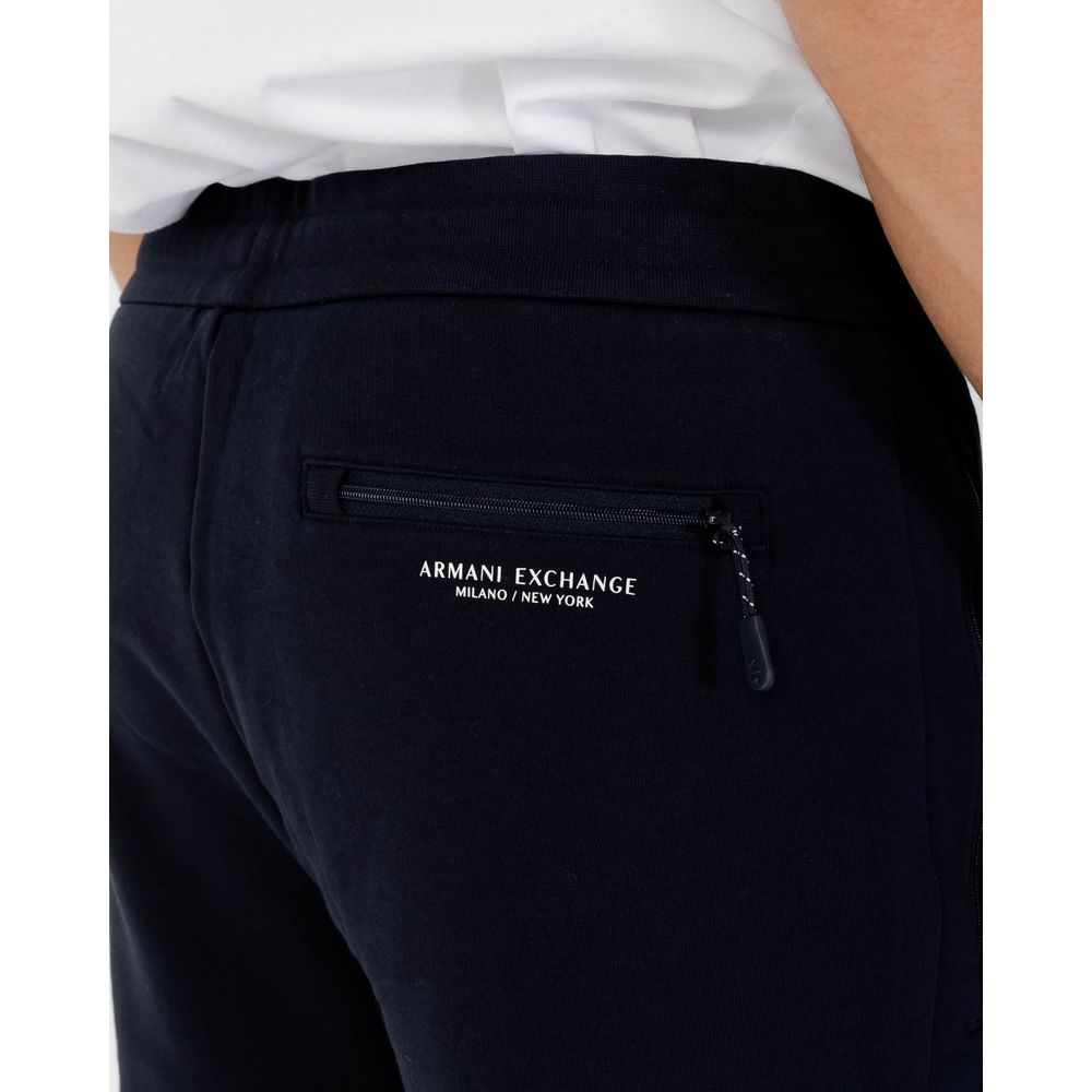 Armani Exchange Blue Joggers for Men side view