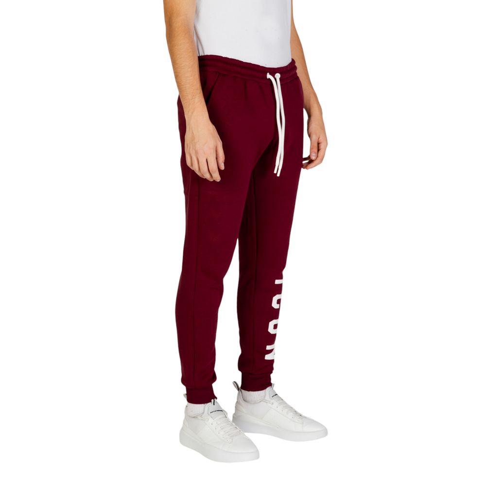 Icon Bordeauxfarbene Jogginghose aus Baumwolle