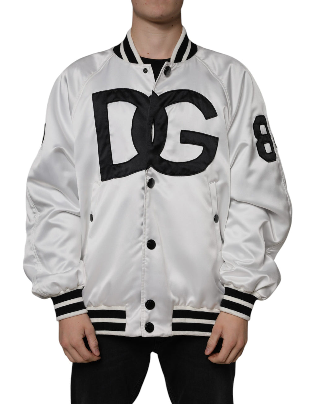 Dolce & Gabbana White Bomber for Men