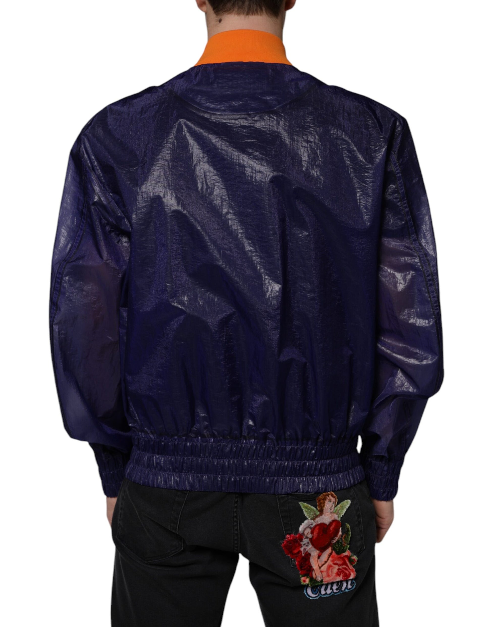 Dolce & Gabbana Blue Bomber for Men side view