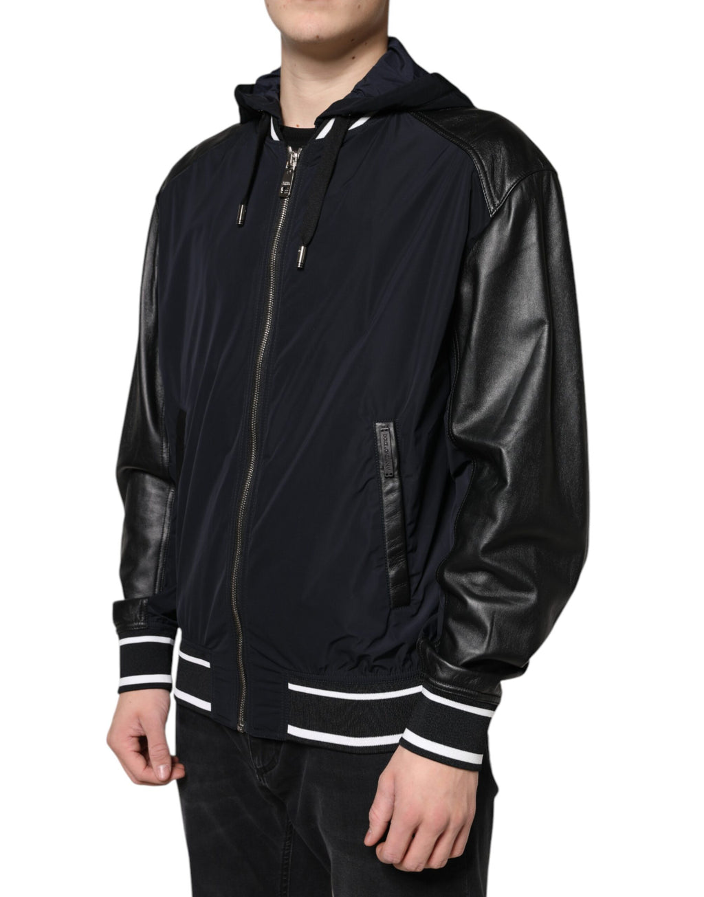 Dolce & Gabbana Black Bomber for Men detail view