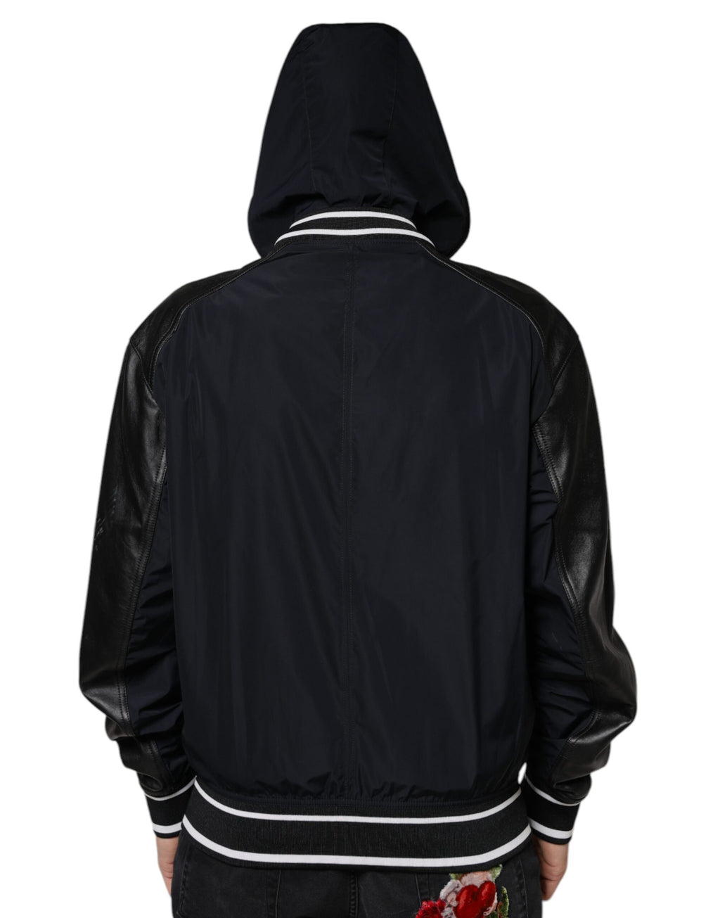 Dolce & Gabbana Black Bomber for Men side view