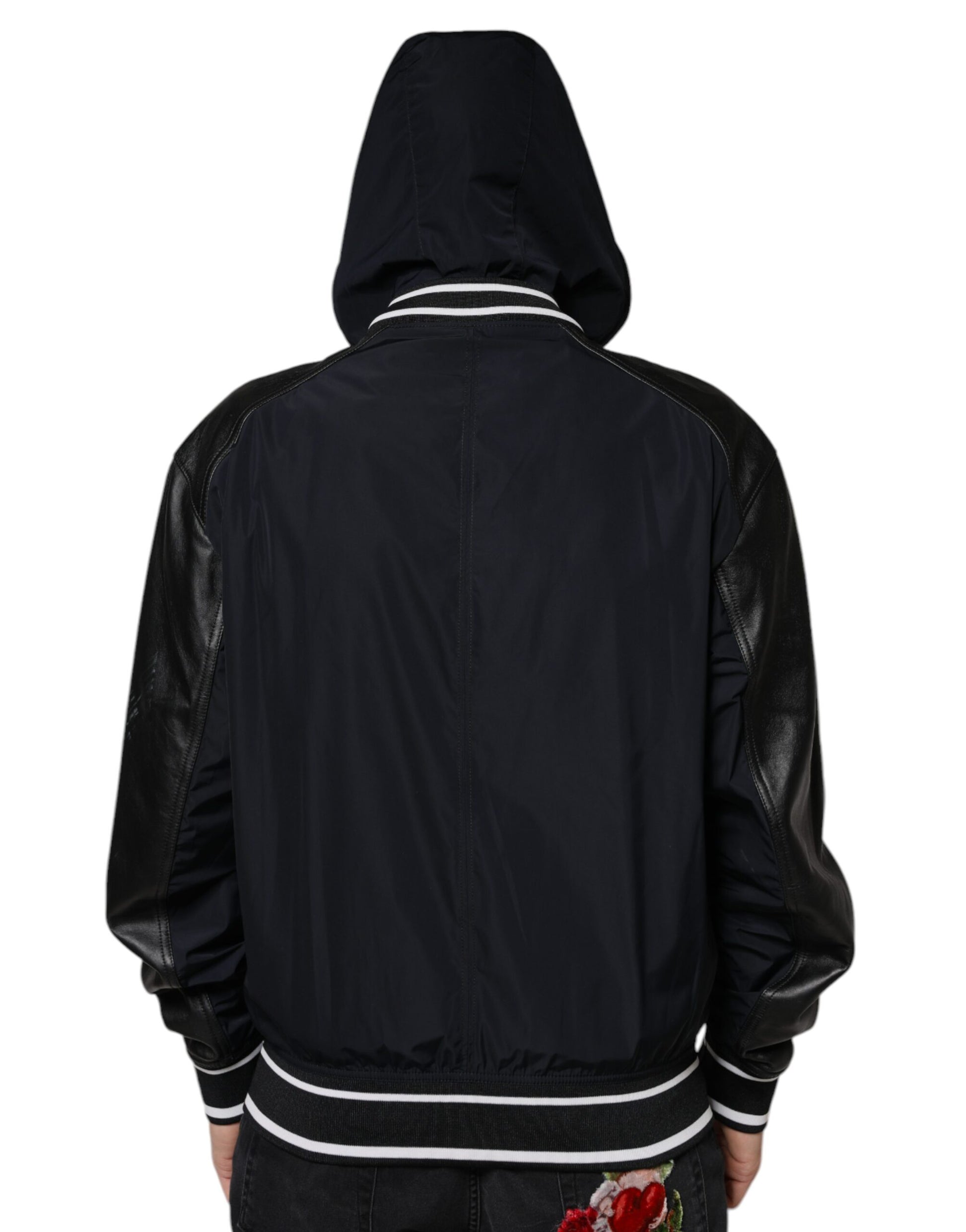 Dolce & Gabbana Black Bomber for Men side view