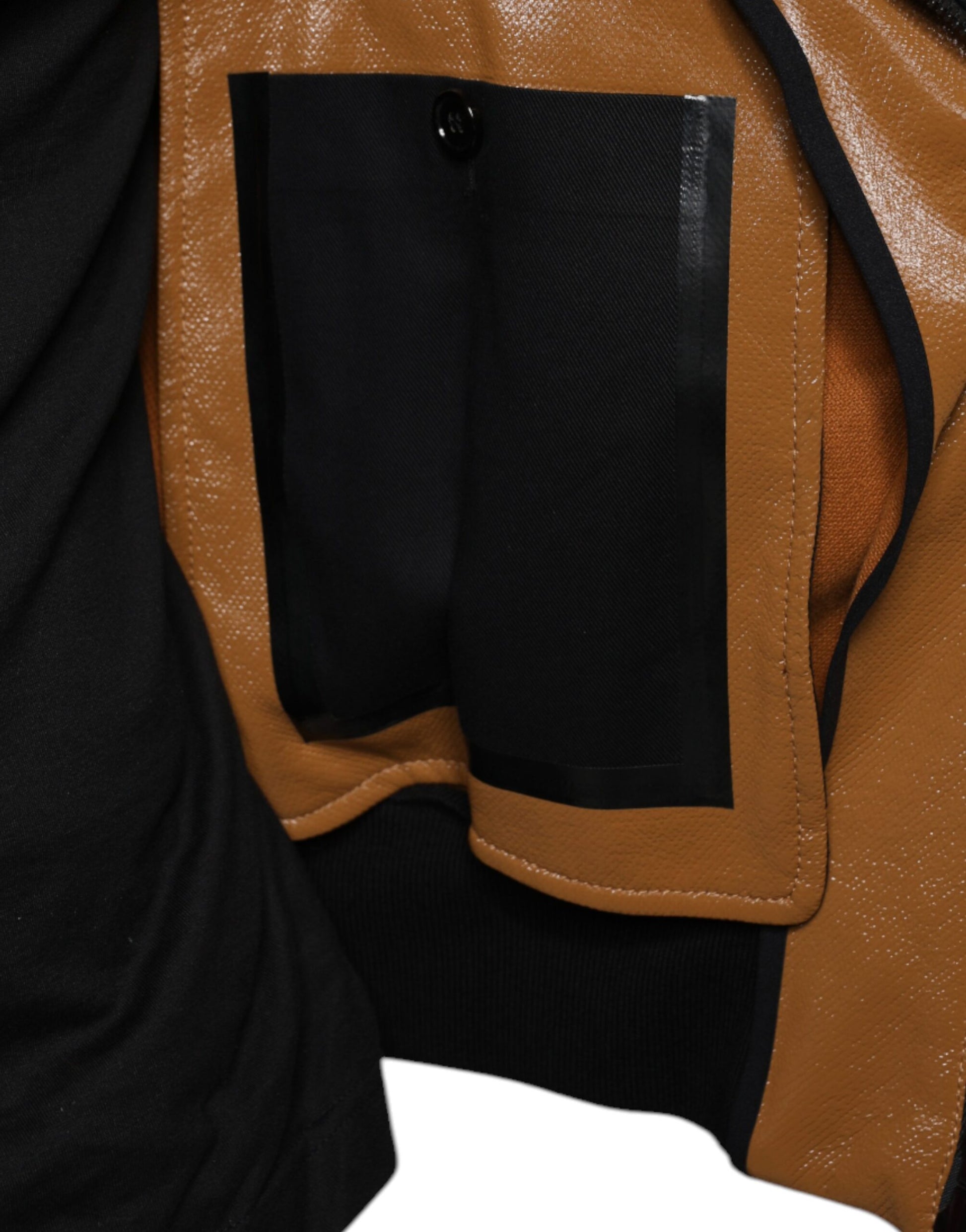 Dolce & Gabbana Brown Biker Jackets for Men additional view