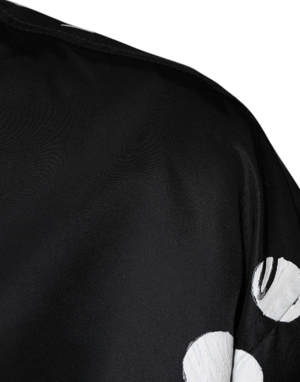 Bomber en nylon rayé à pois noirs Dolce & Gabbana