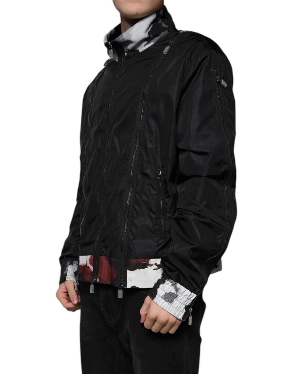 Dolce & Gabbana Black Bomber for Men detail view