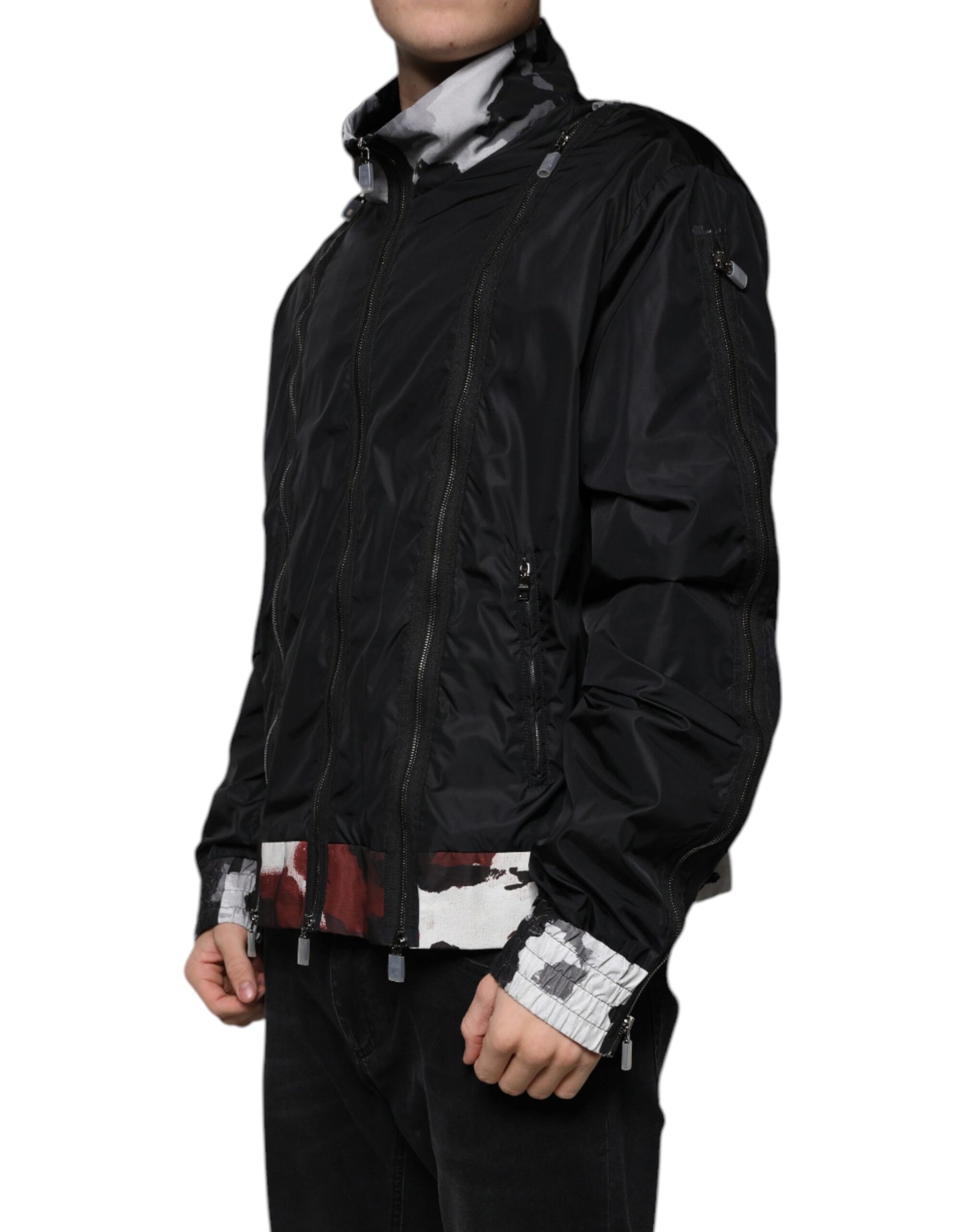 Dolce & Gabbana Black Bomber for Men detail view