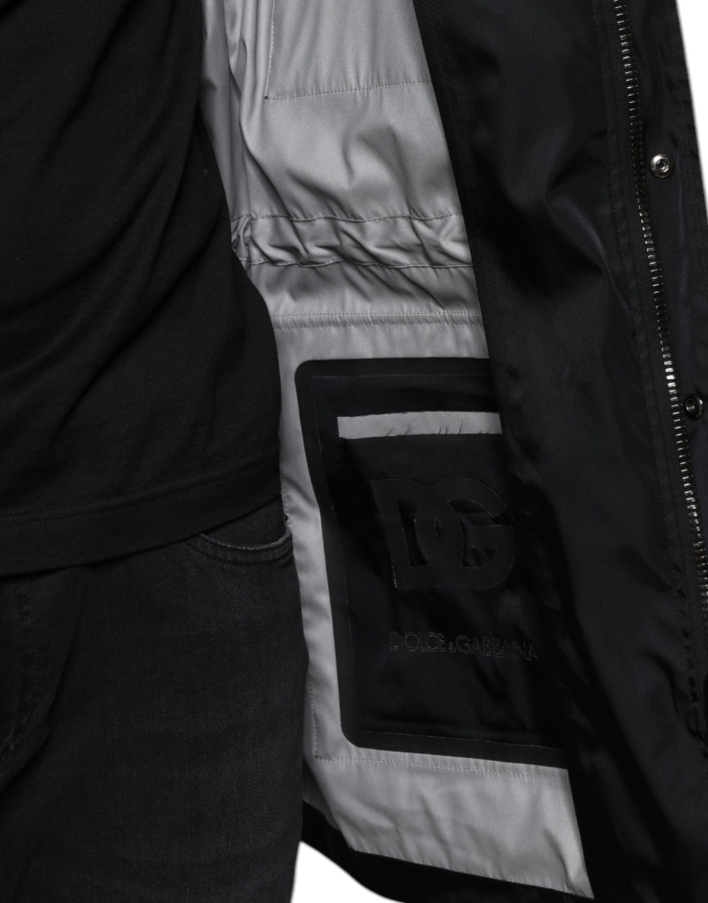 Dolce & Gabbana Black Parkas for Men additional view