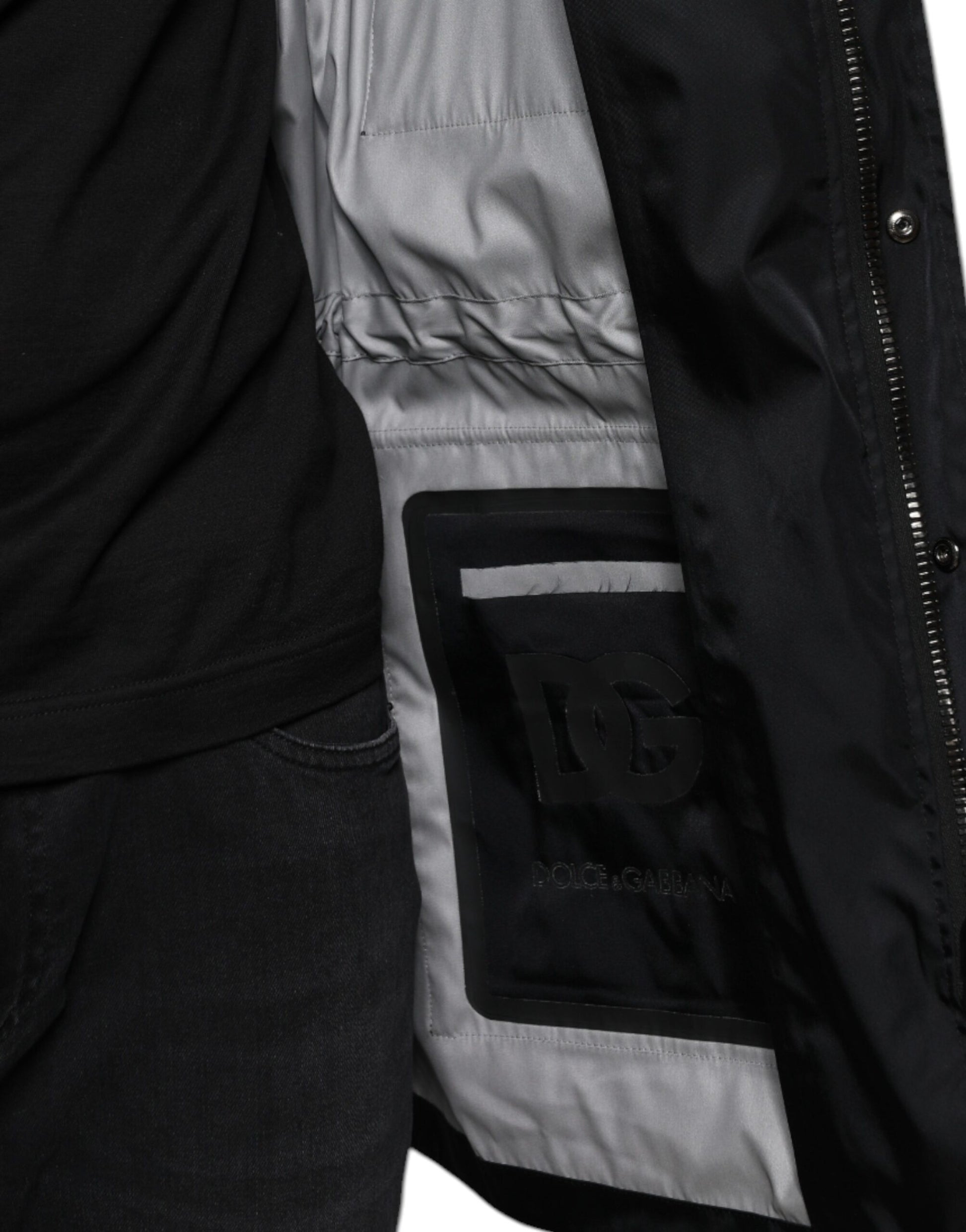Dolce & Gabbana Black Parkas for Men additional view