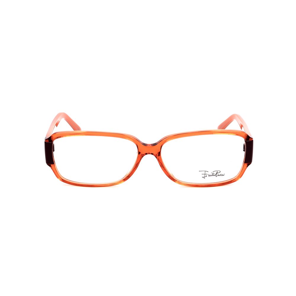 Lunettes en plastique orange Emilio Pucci (montures)