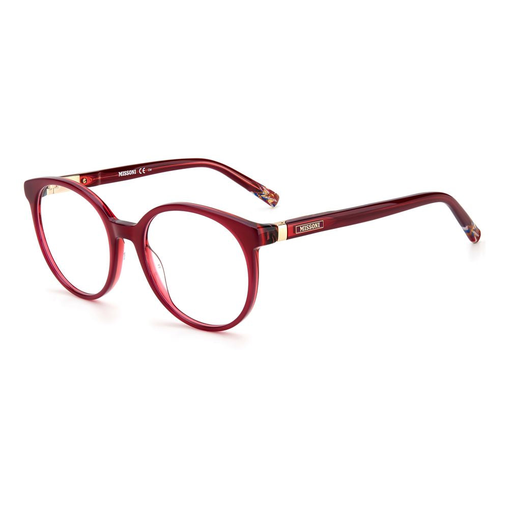 Lunettes en acétate rouge Missoni (montures)