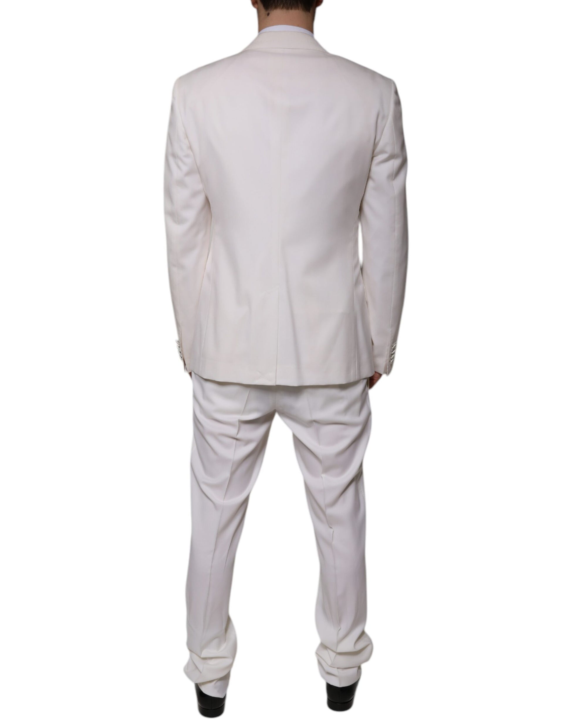Dolce & Gabbana White Three Piece Suits for Men side view