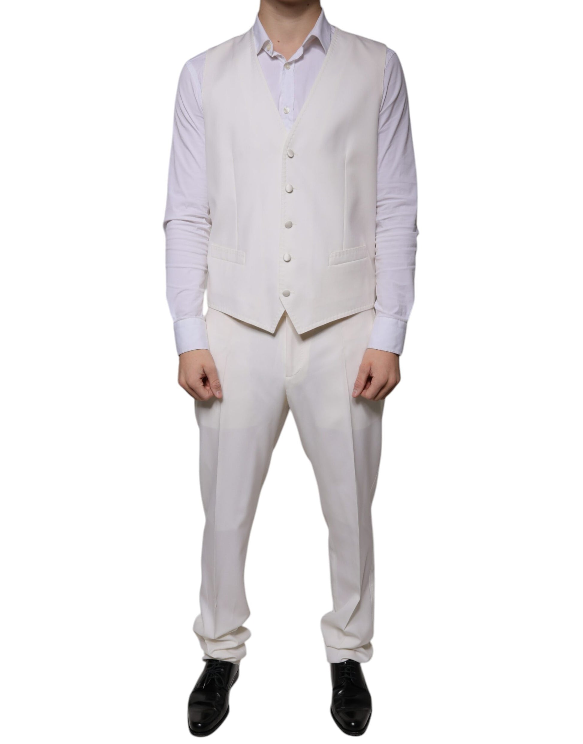 Dolce & Gabbana White Three Piece Suits for Men additional view