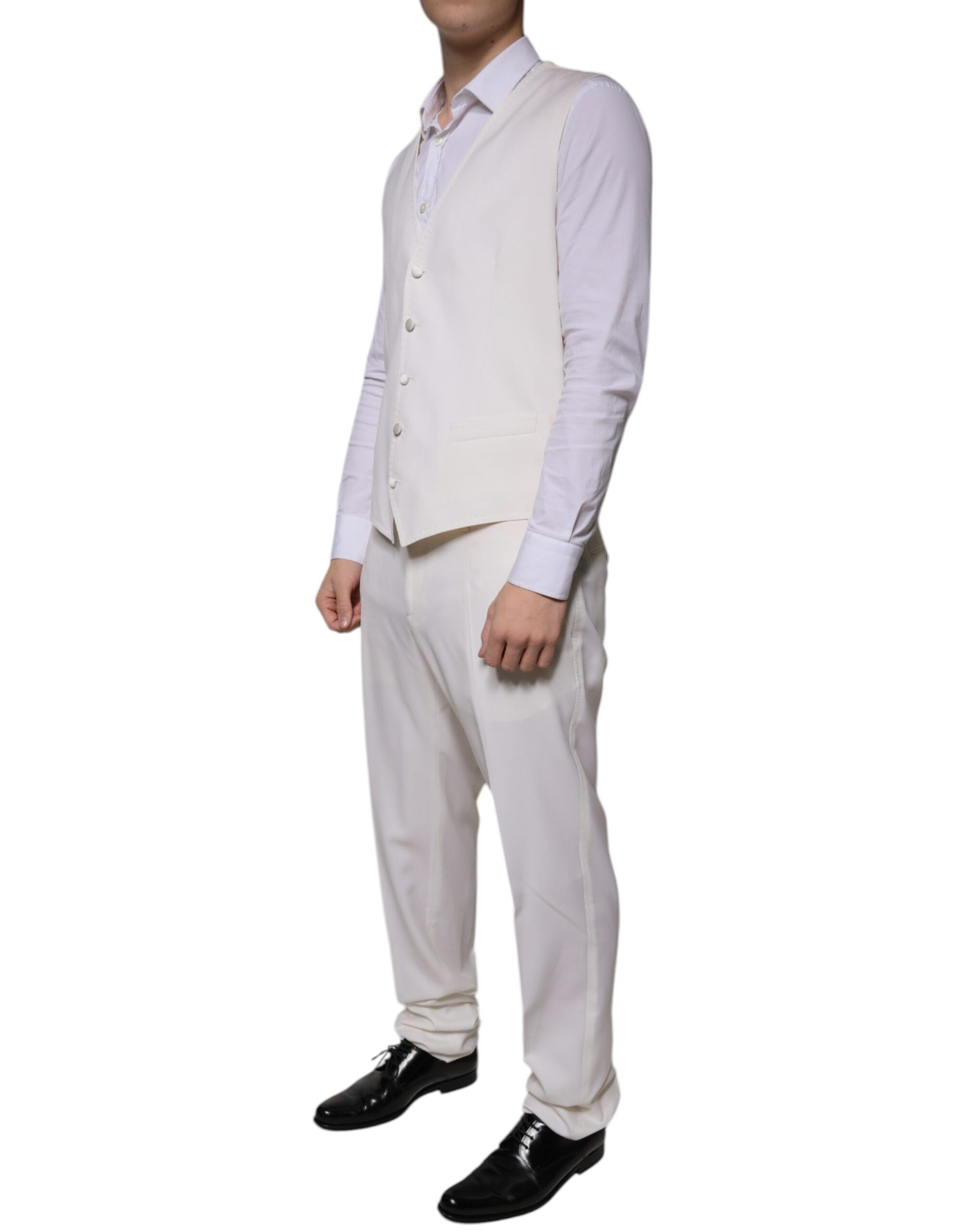 Dolce & Gabbana White Three Piece Suits for Men additional view