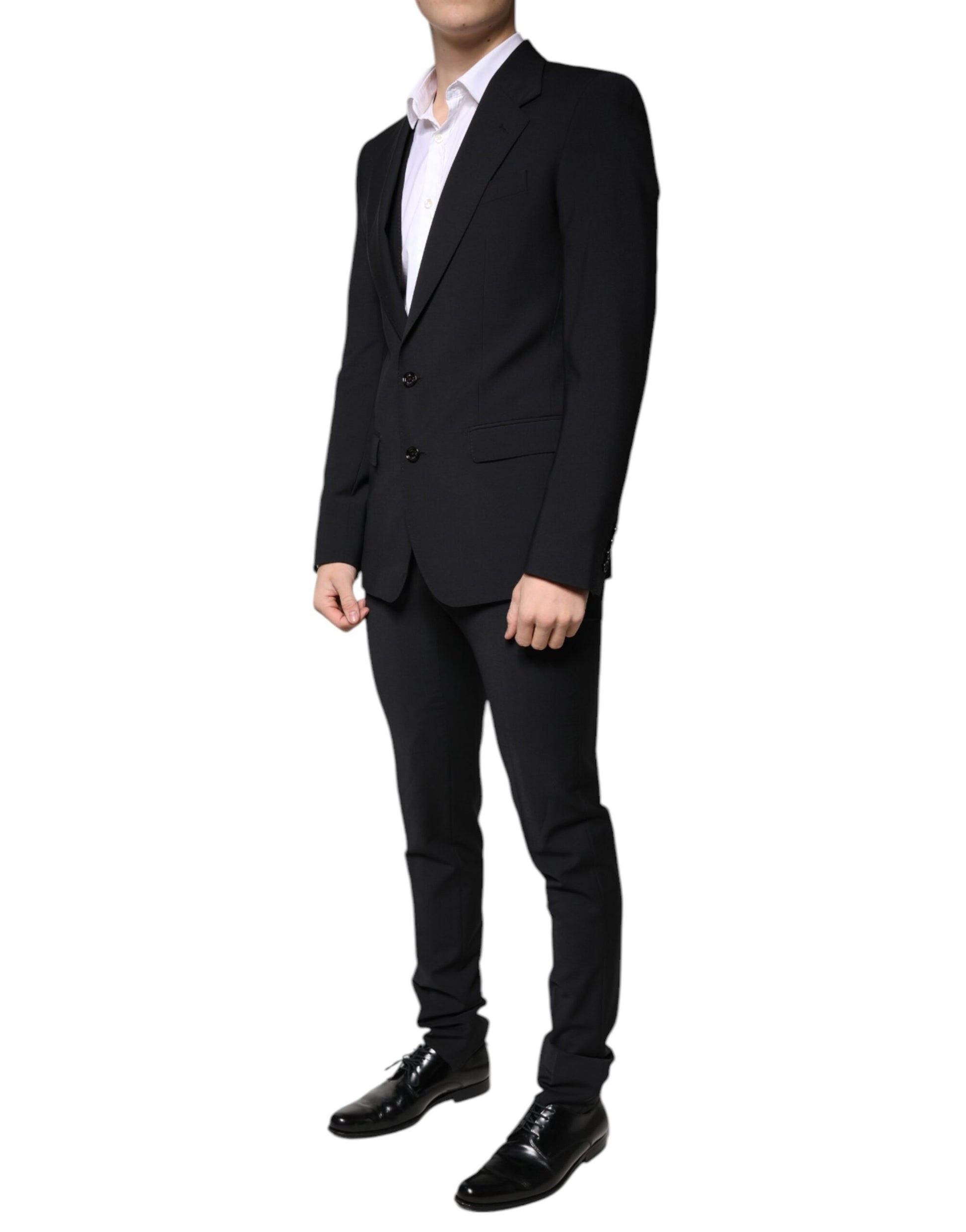 Dolce & Gabbana Black Three Piece Suits for Men detail view