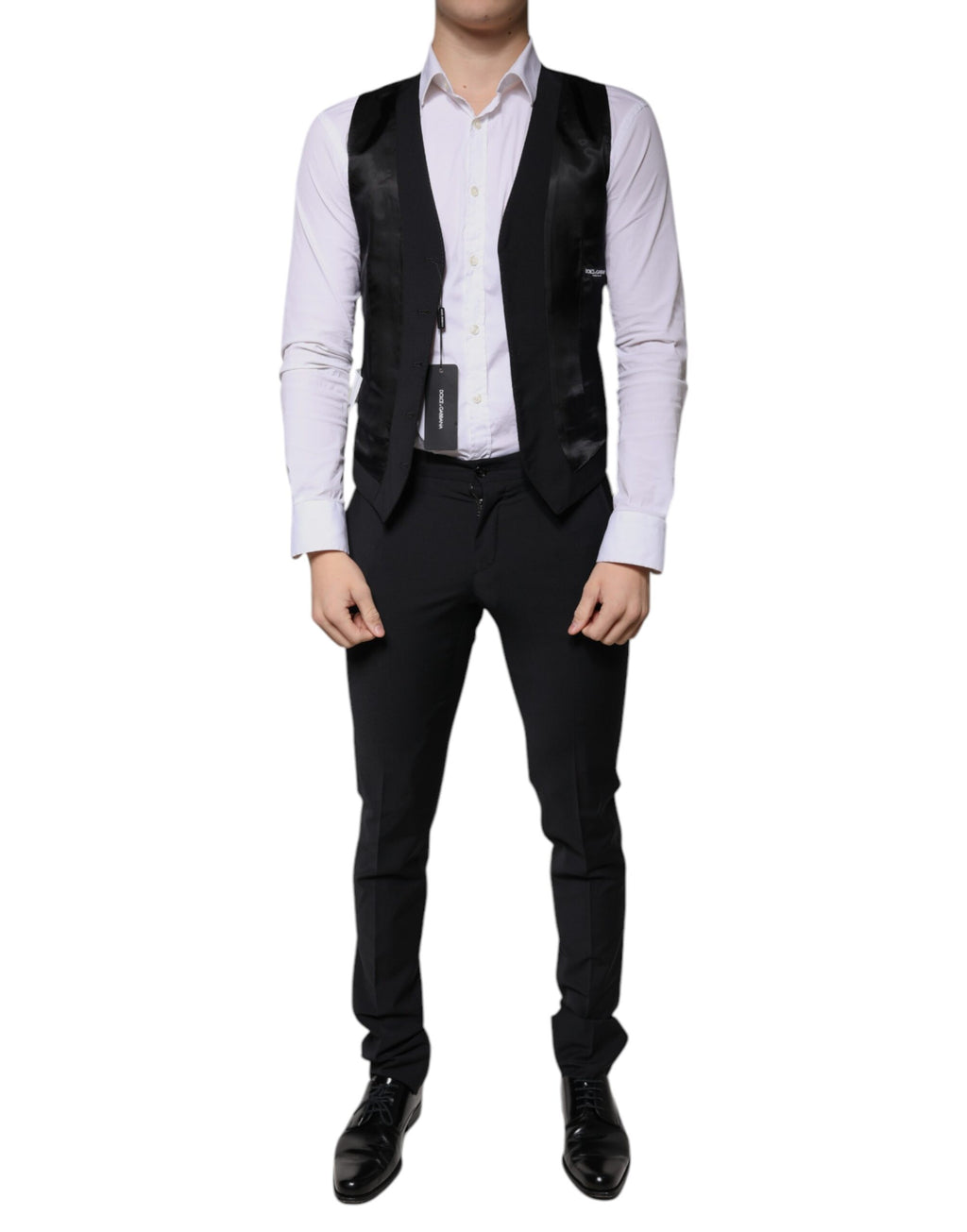 Dolce & Gabbana Black Three Piece Suits for Men additional view