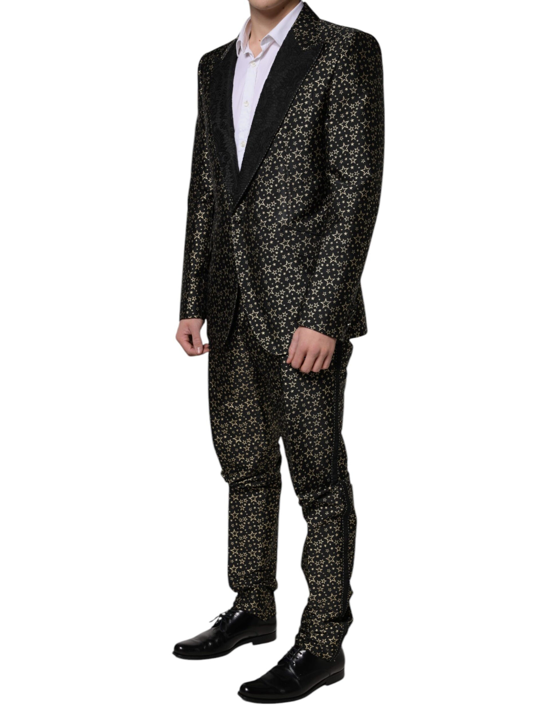 Dolce & Gabbana Black Two Piece Suits for Men side view