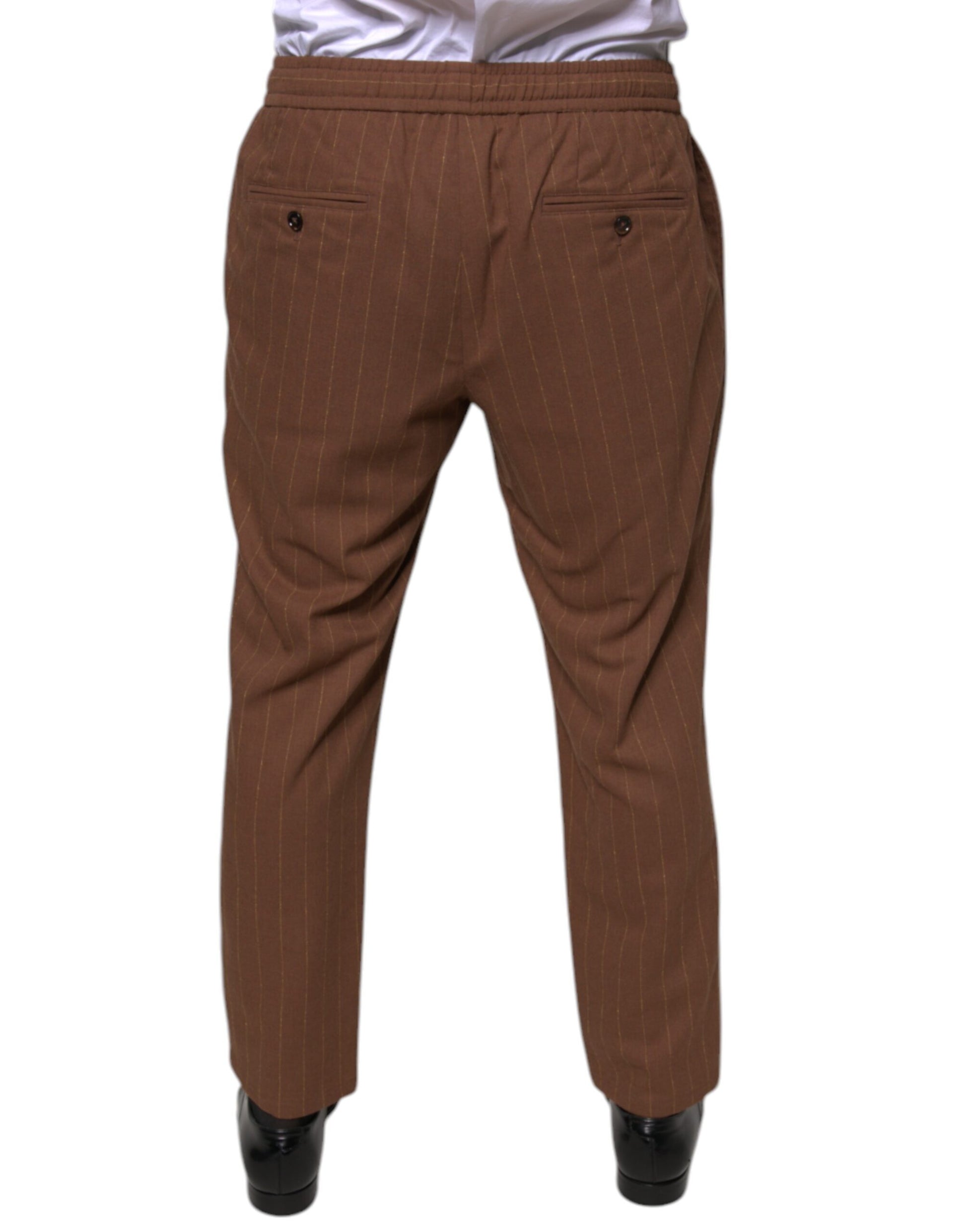 Dolce & Gabbana Brown Dress Pants for Men side view