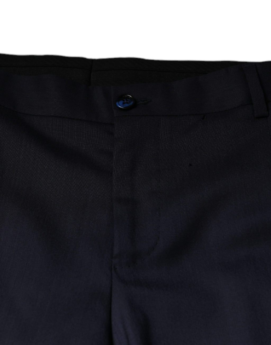 Pantalon de costume ajusté Dolce & Gabbana en laine bleue