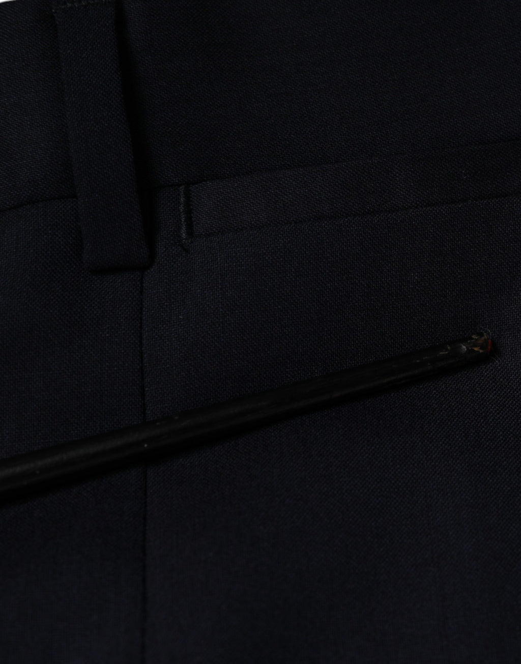 Pantalon de costume ajusté Dolce & Gabbana en laine bleue